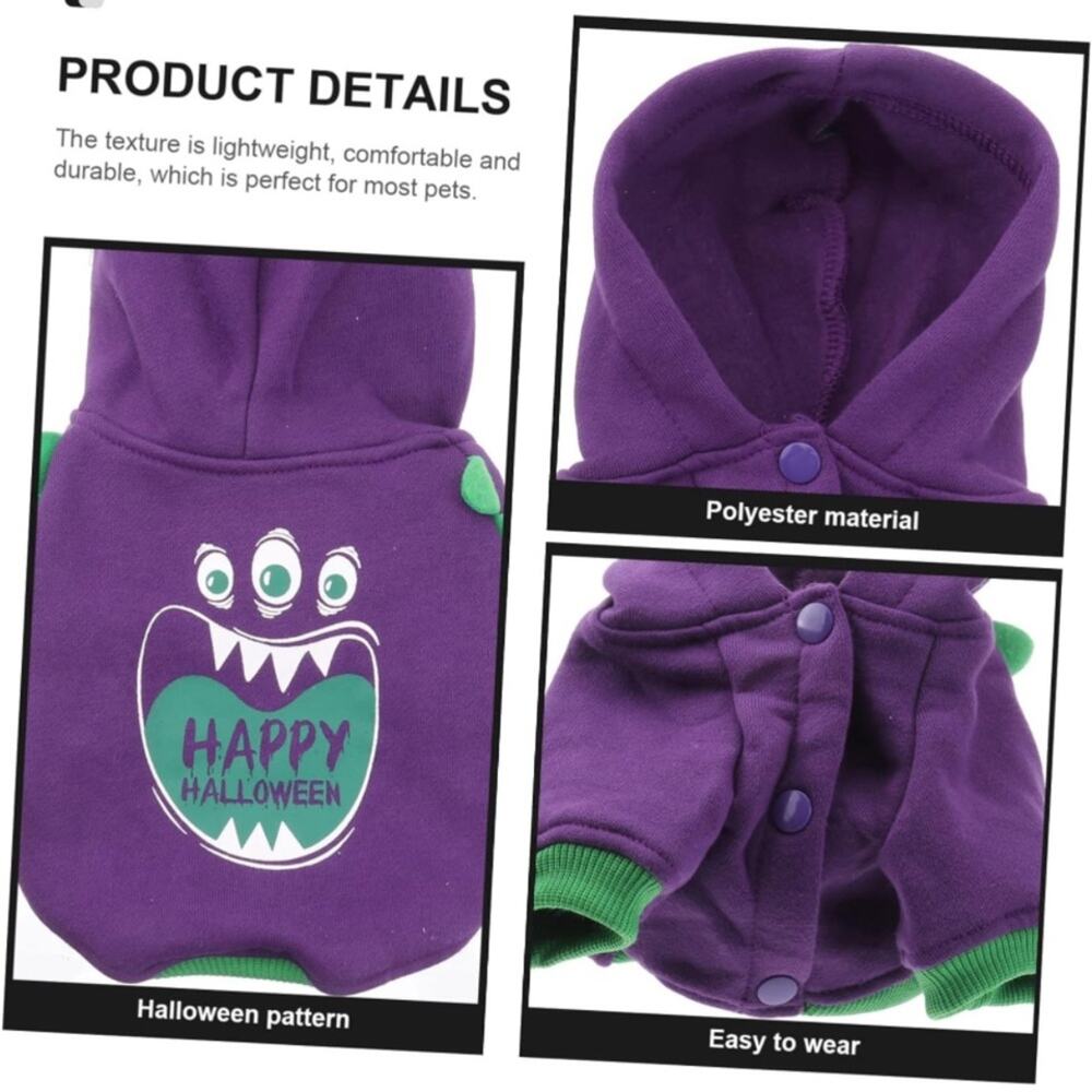 Dog Little Monster Sweatshirt Size Medium - Picture 4 of 12
